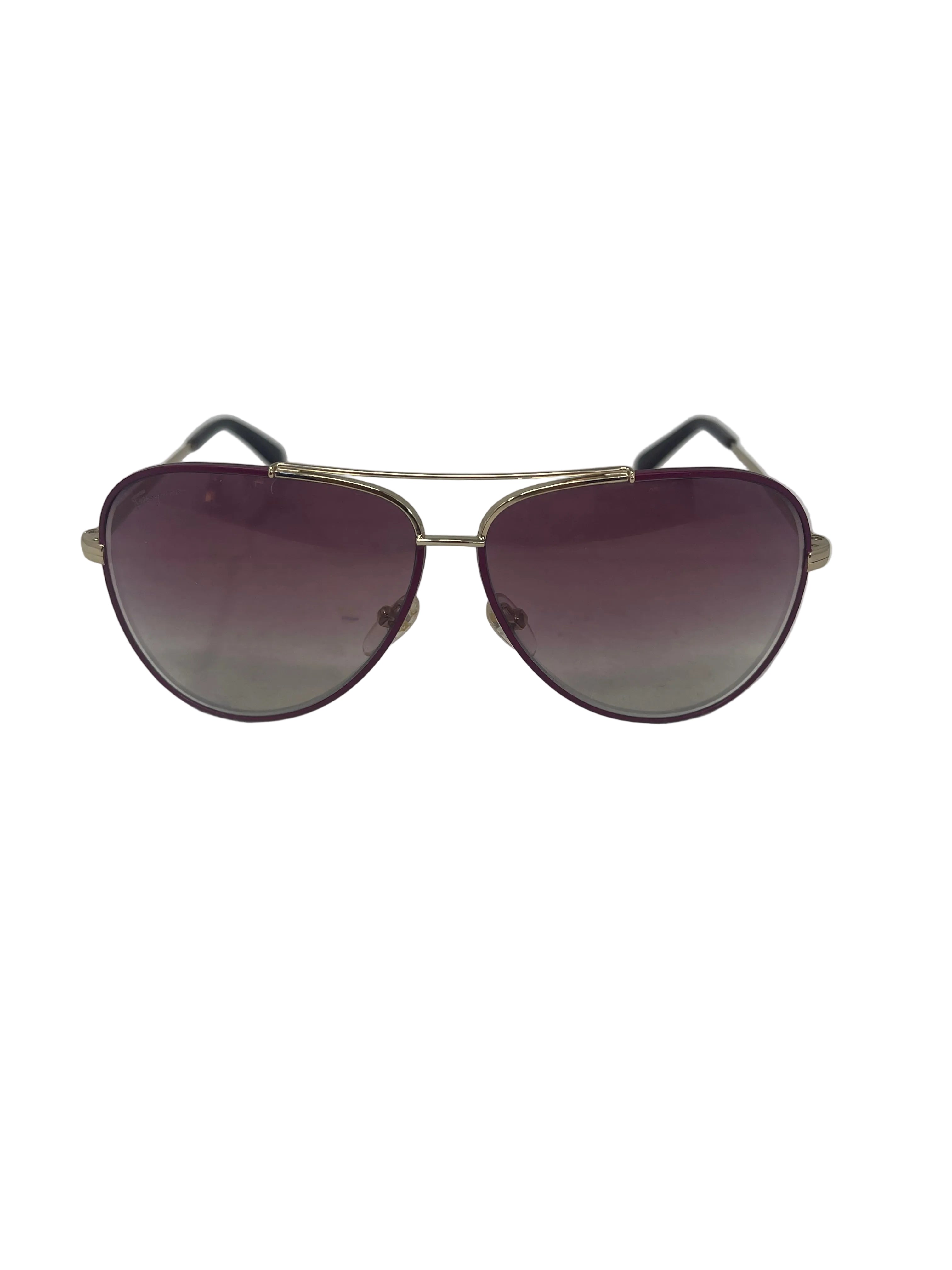 Salvatore Ferragamo Occhiali Da Sole Ferragamo Suns Sf131s Shiny Light Nuovi!