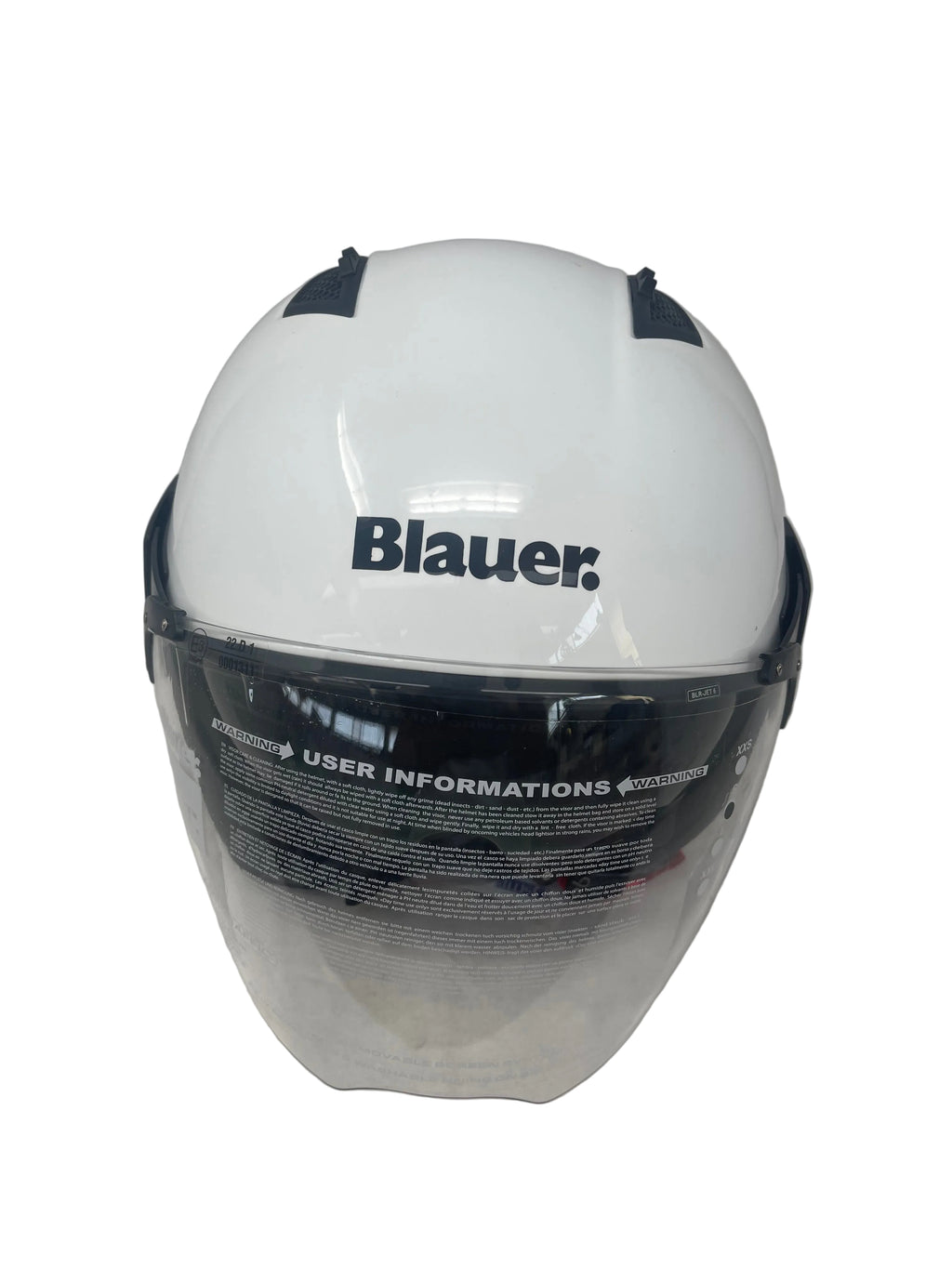 Blauer Casco Ht Bet Monochrome Bianco Lucido Mod.12cbkh010103 Misura L Nuovo!