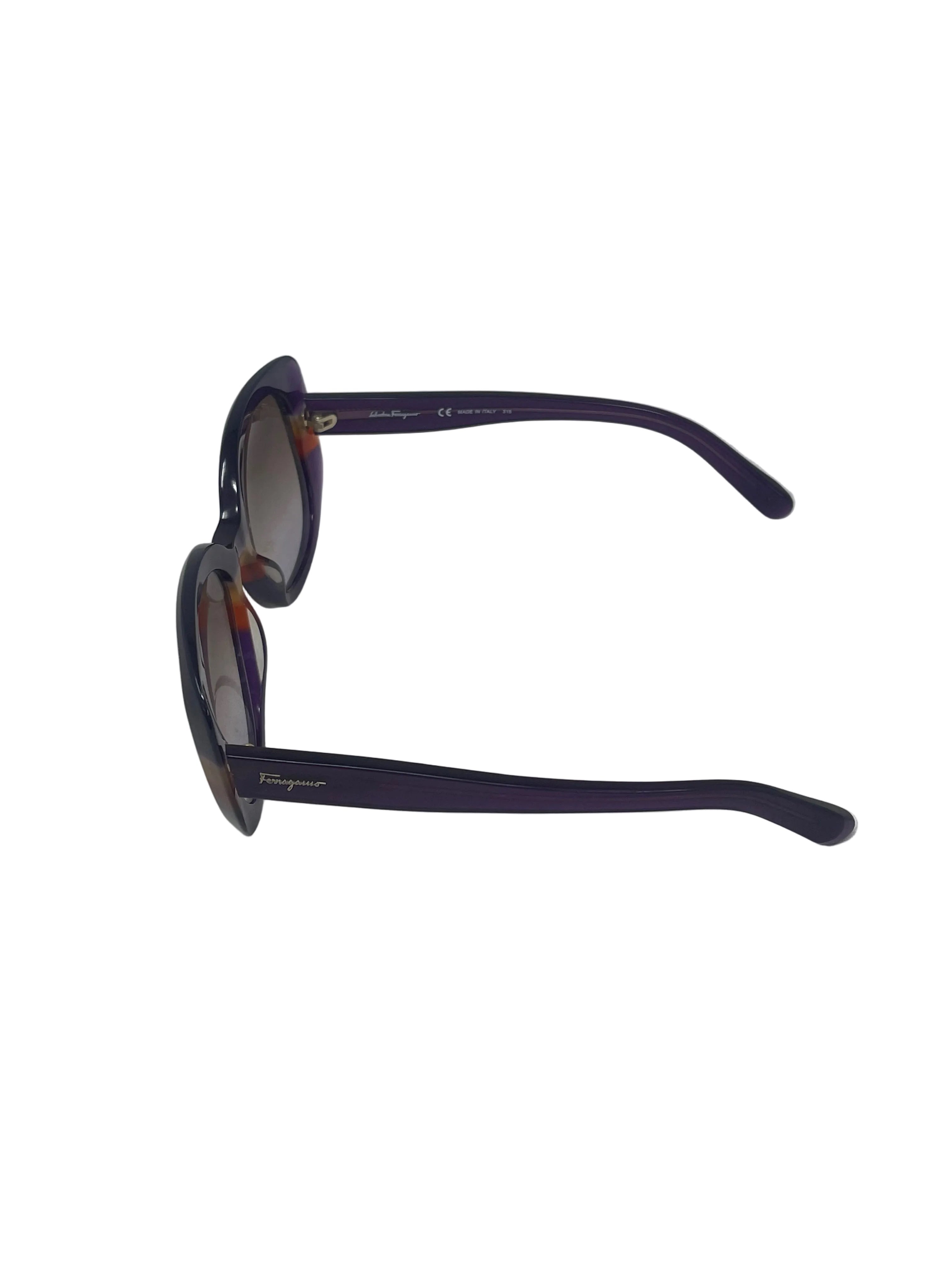 Salvatore Ferragamo Occhiali Da Sole Ferragamo Suns Sf793s Violet Orange