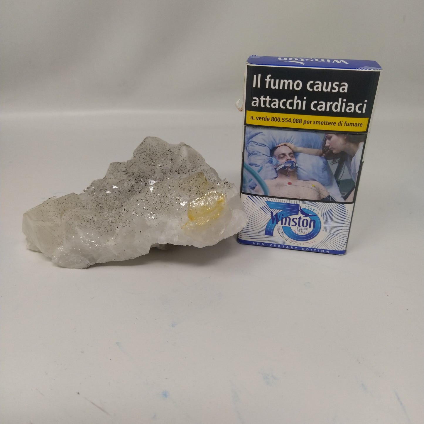 Minerale quarzo + fluorite