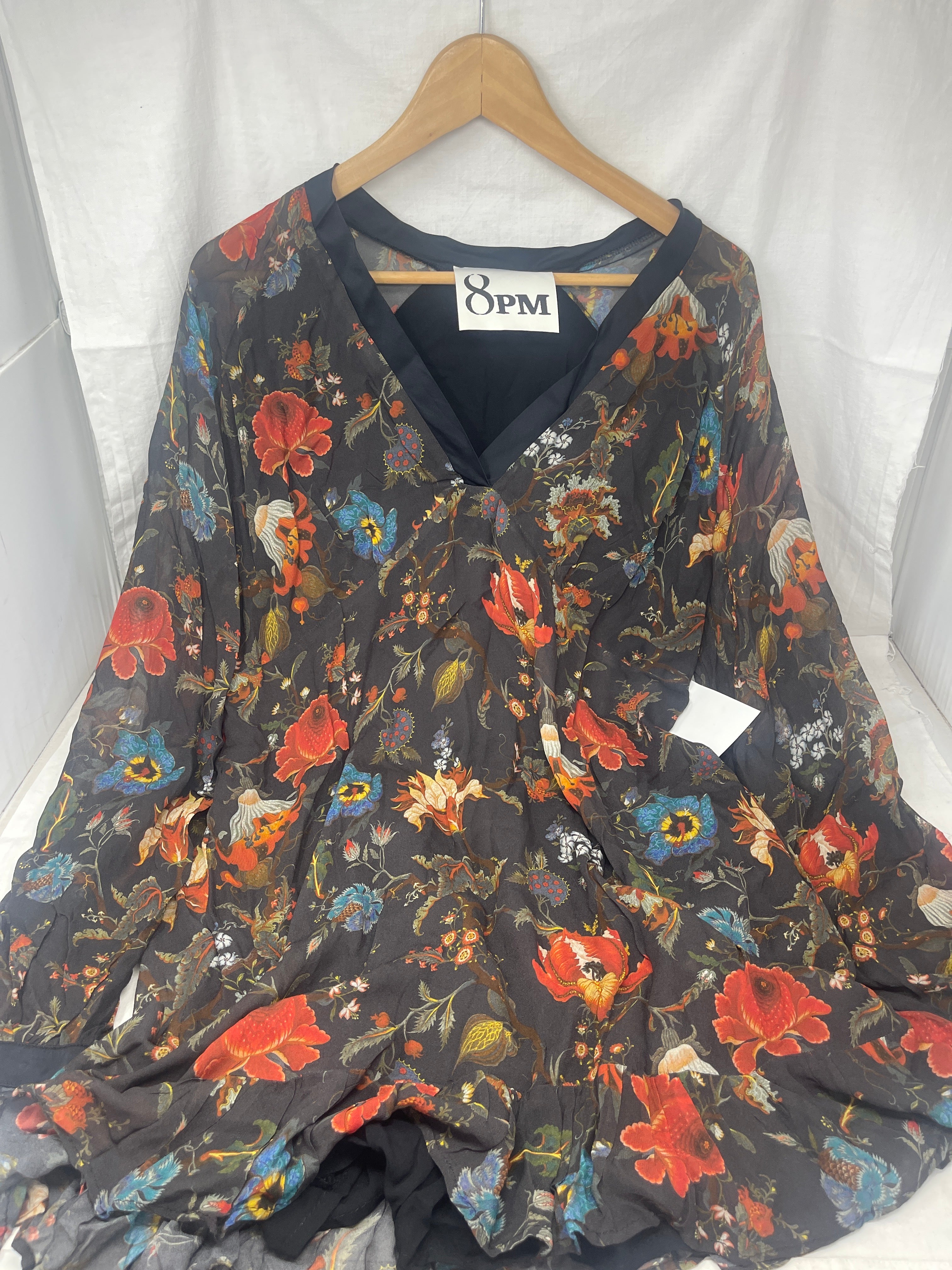 8pm Maglia Viscoso Marrone Fiorata Tu