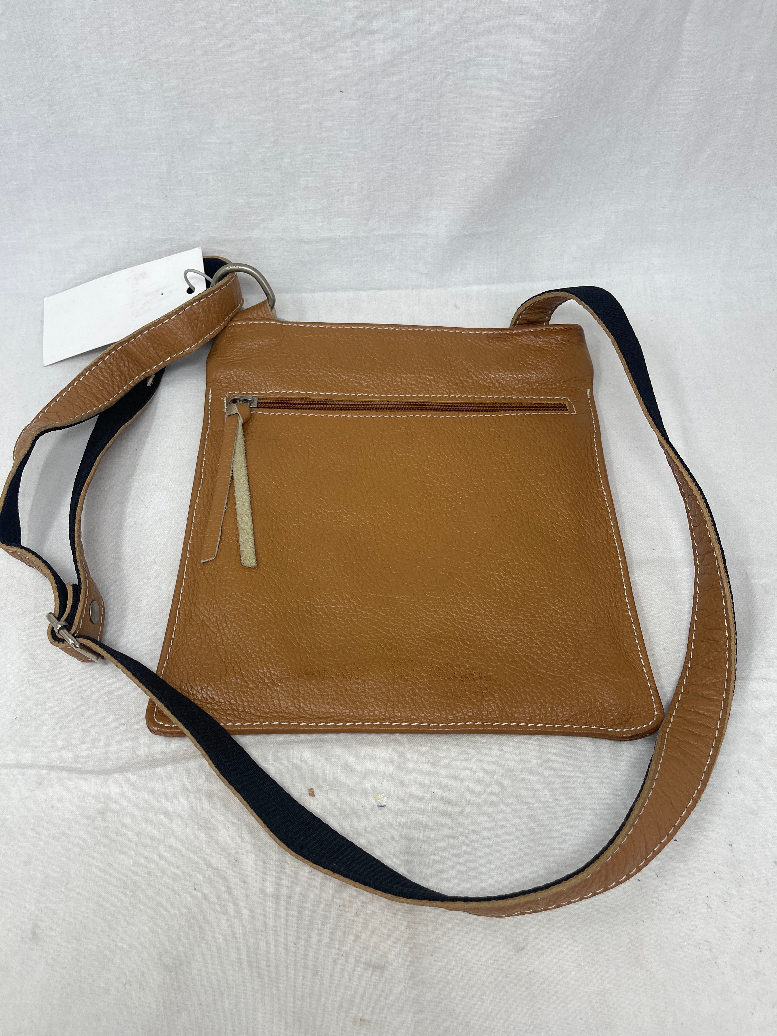 Borsa A Tracolla In Pelle Beige