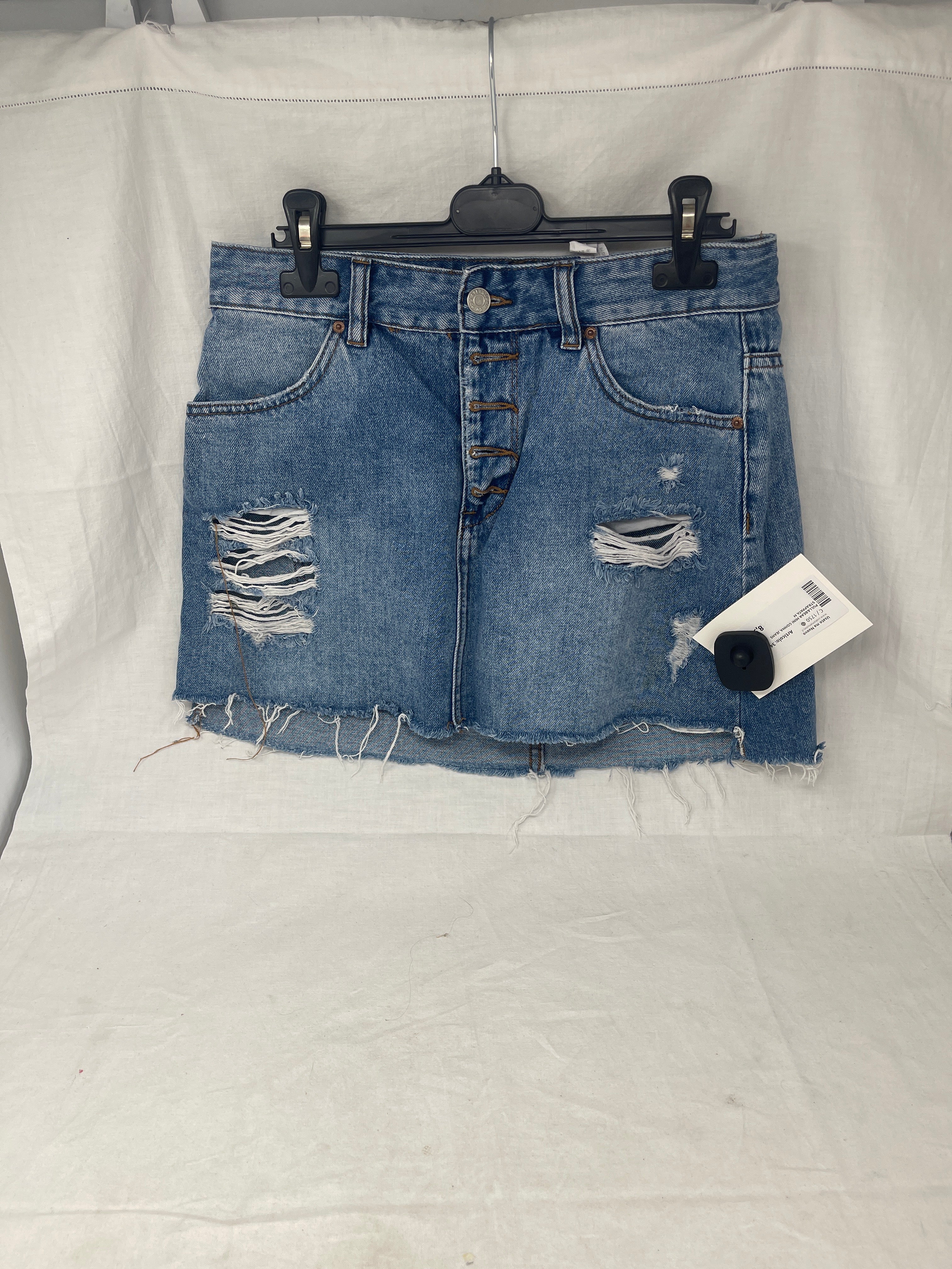 Pull&bear Mini Gonna Jeans Strappata M