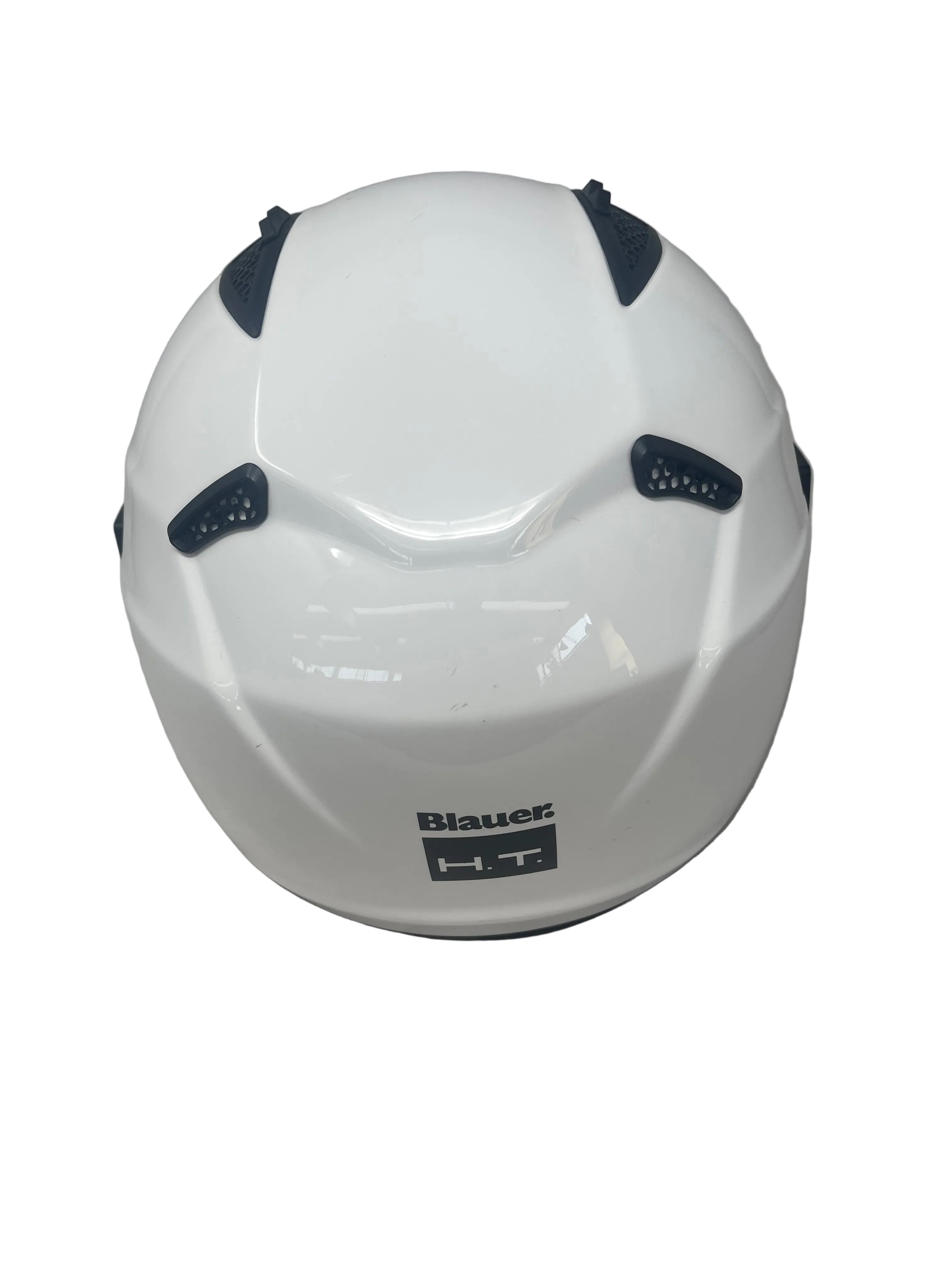 Blauer Casco Ht Bet Monochrome Bianco Lucido Mod.12cbkh010103 Misura L Nuovo!