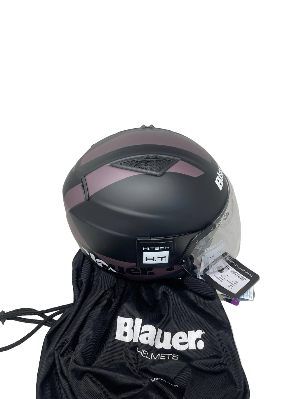 Blauer Casco Integrale Ht-bet Nero Antracite Opaco Mod.12cbkh010103 Misura Xs Nuovo!