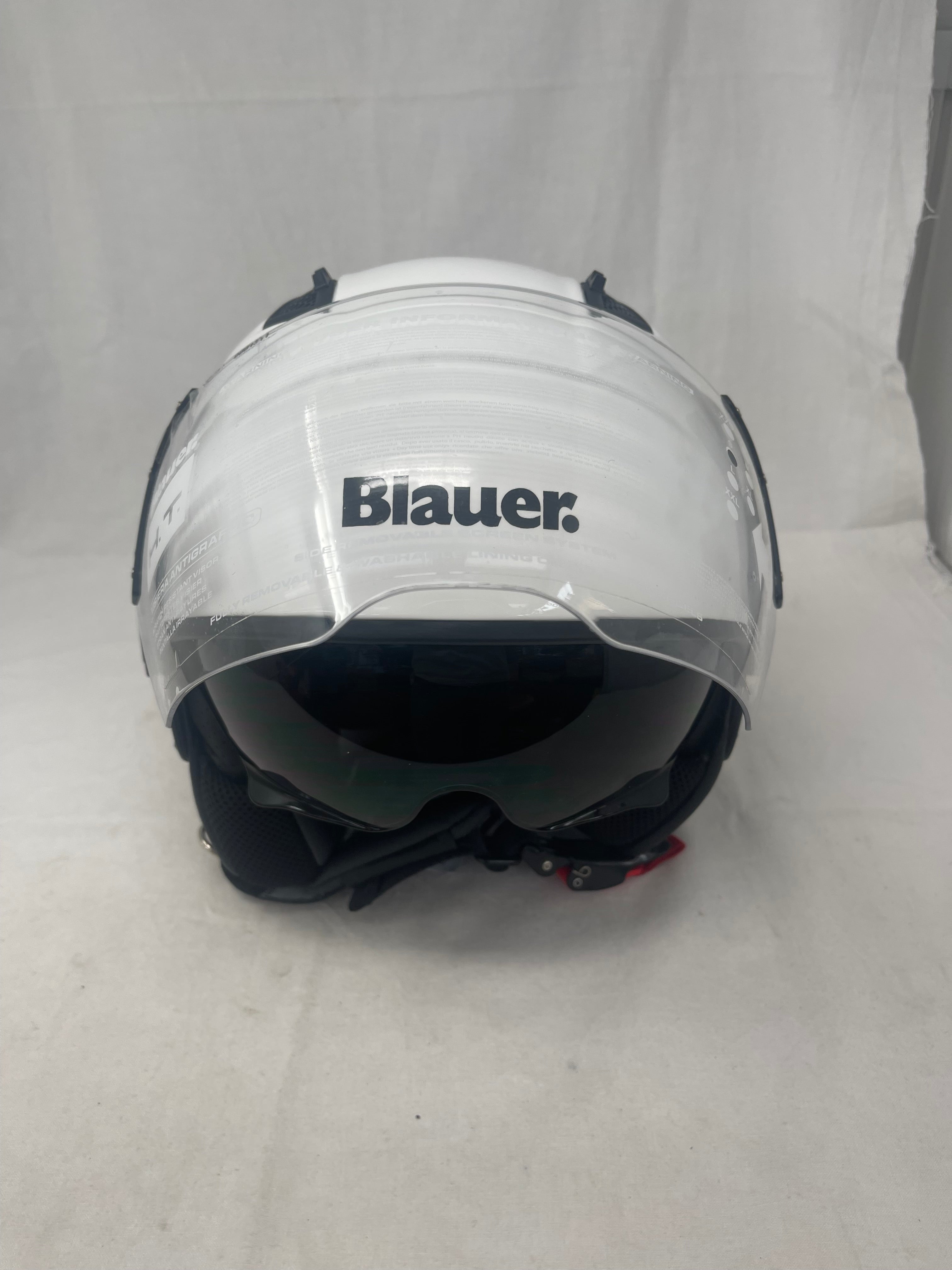 Blauer Casco Moto Jet In Fibra Bet Ht Bianco Mod. 12cbkh010103 Misura S Nuovo