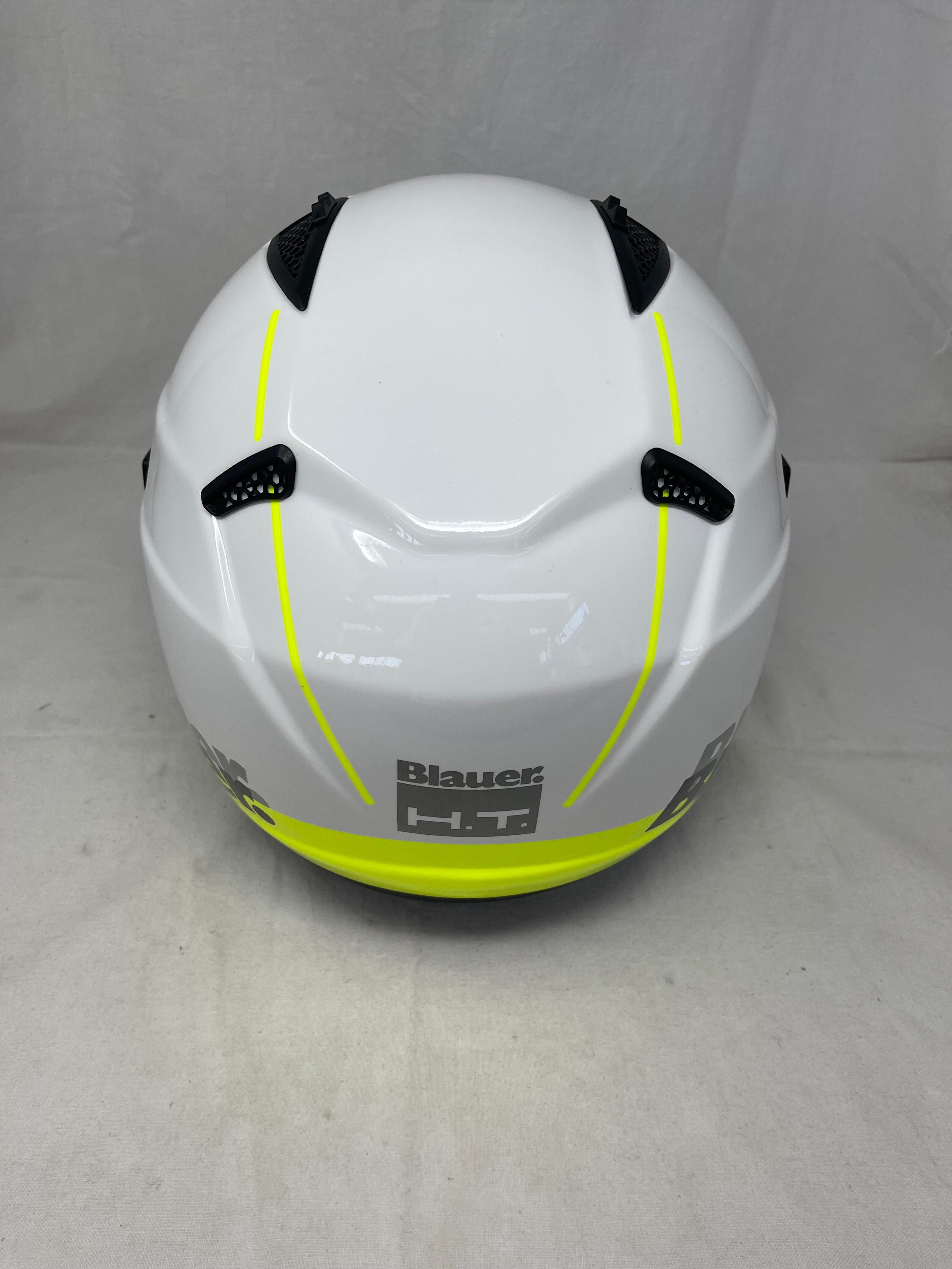 Blauer Casco Ht-bet Bianco Nero Giallo Mod.12cbkh010103 Misura Xl Nuovo!