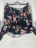 Maglia Nera Fiorato Xl