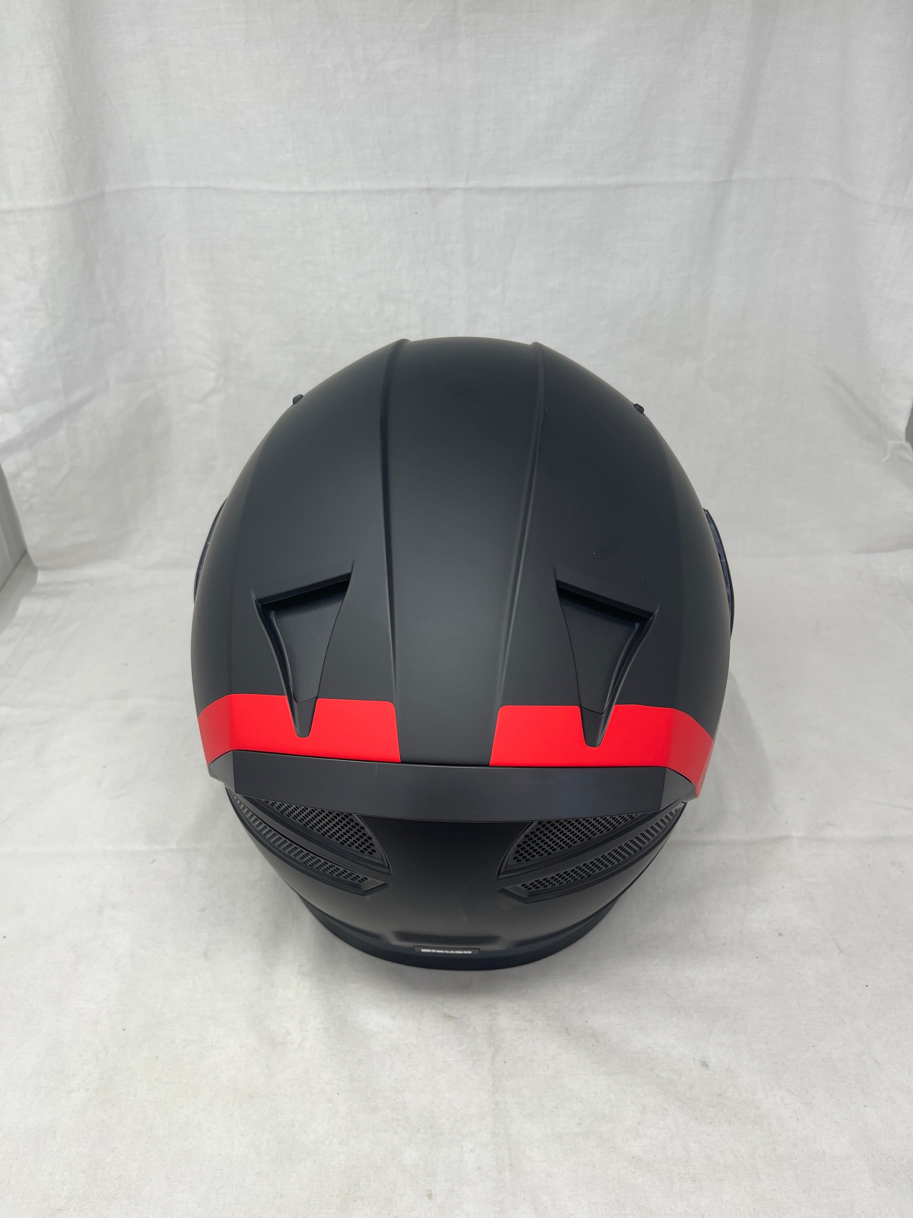 Blauer Casco Integrale Ht Naca Nf01 A Full Face Nero Rosso Opaco Mod. 12cbkh030114 Misura Xs Nuovo