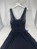 Abito Lungo Nero Pizzo S/m