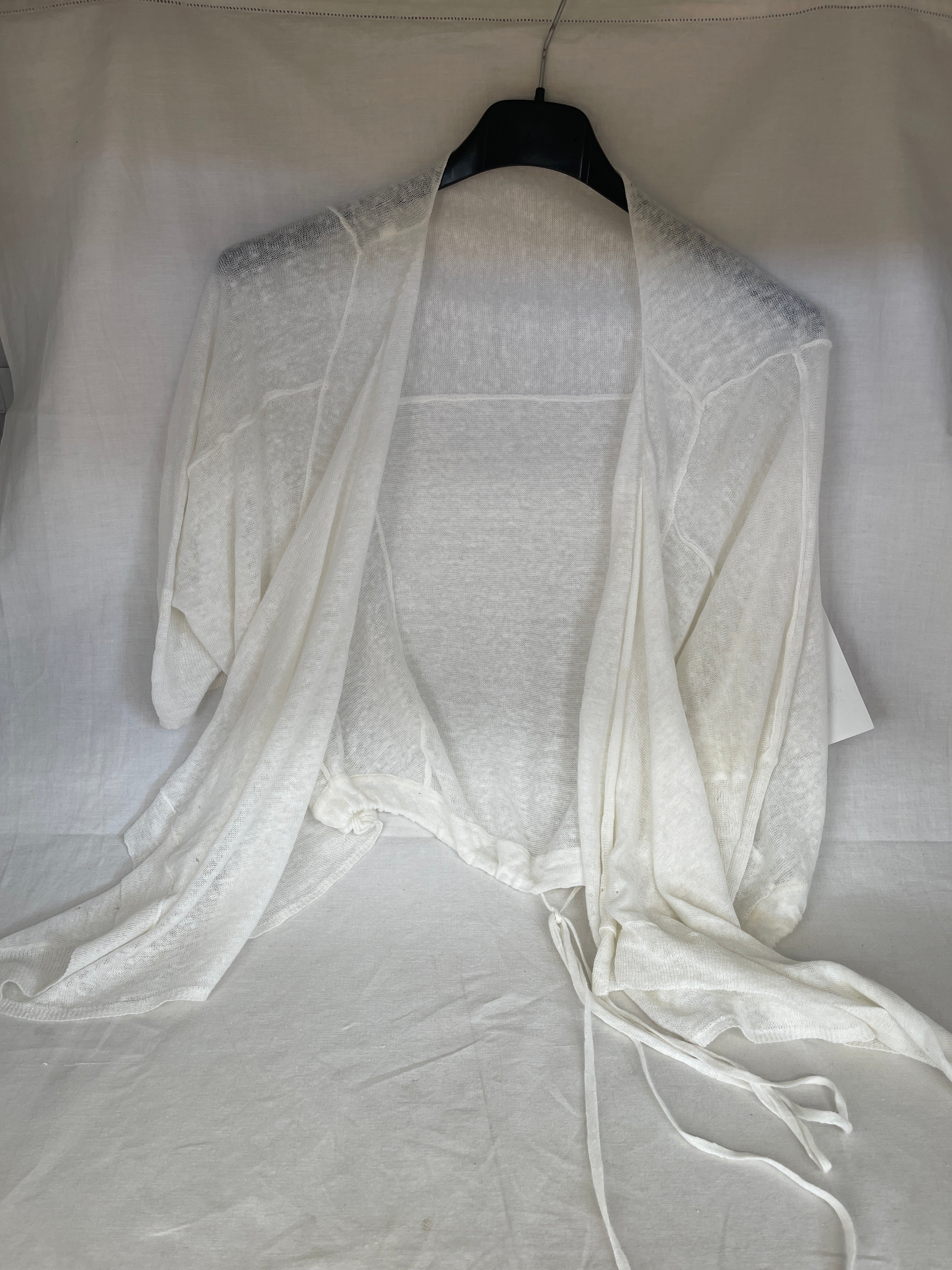 Cardigan Misto Lino Bco L