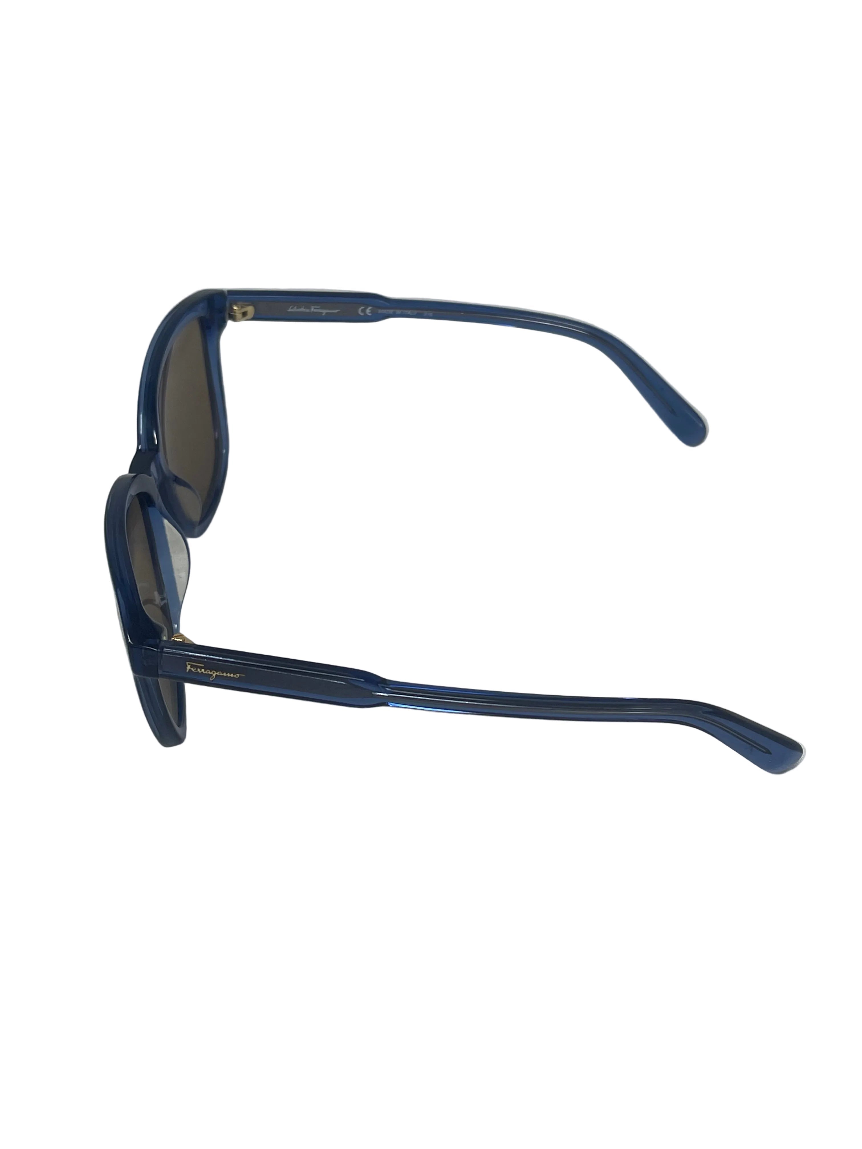 Salvatore Ferragamo Occhiali Da Sole Ferrragamo Suns Sf815s Blue Nuovi!