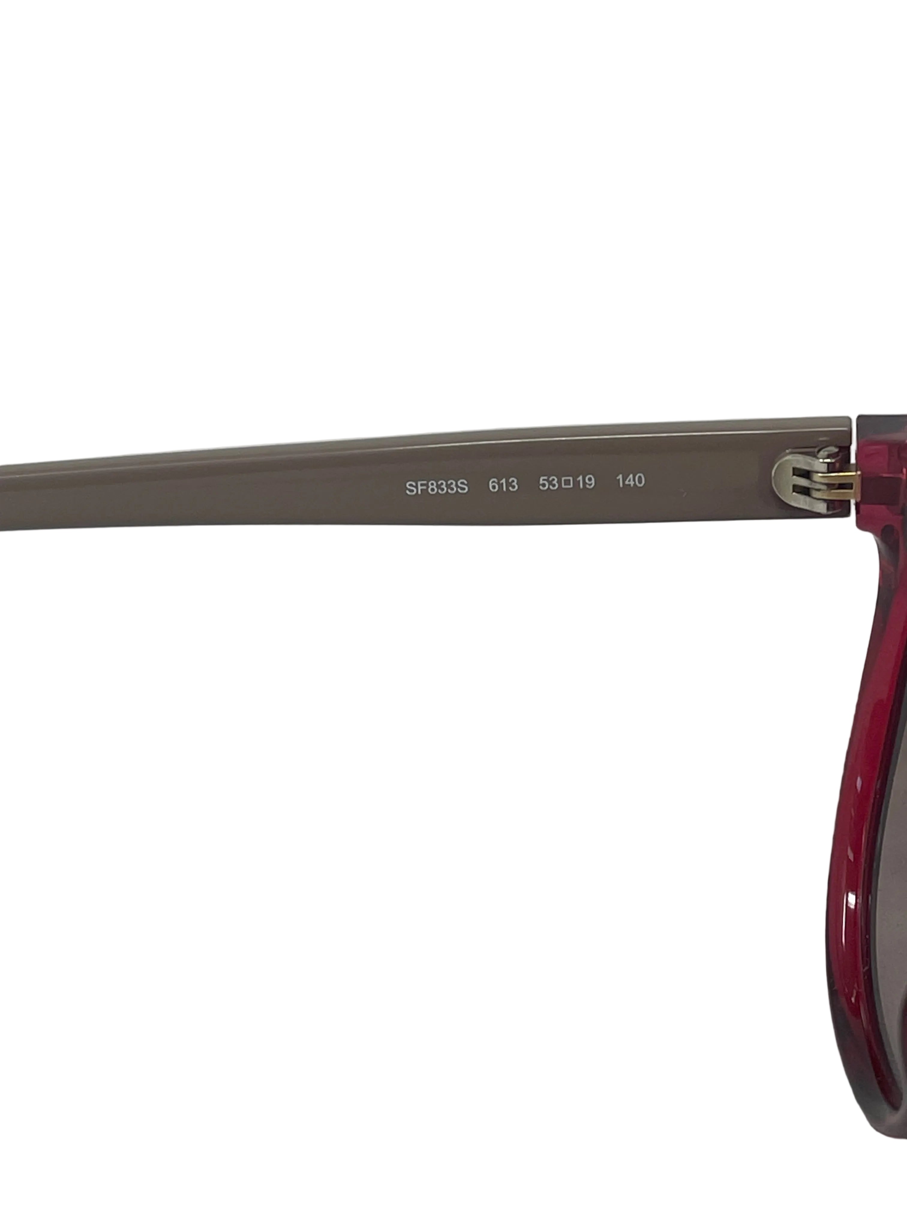 Salvatore Ferragamo Occhiali Da Sole Ferragamo Suns Sf833s Crystal Red Nuovi!