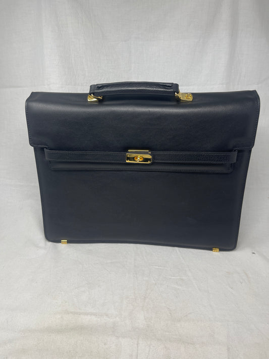 Borsa Da Lavoro Con Tracolla Pelle Nera Nuova