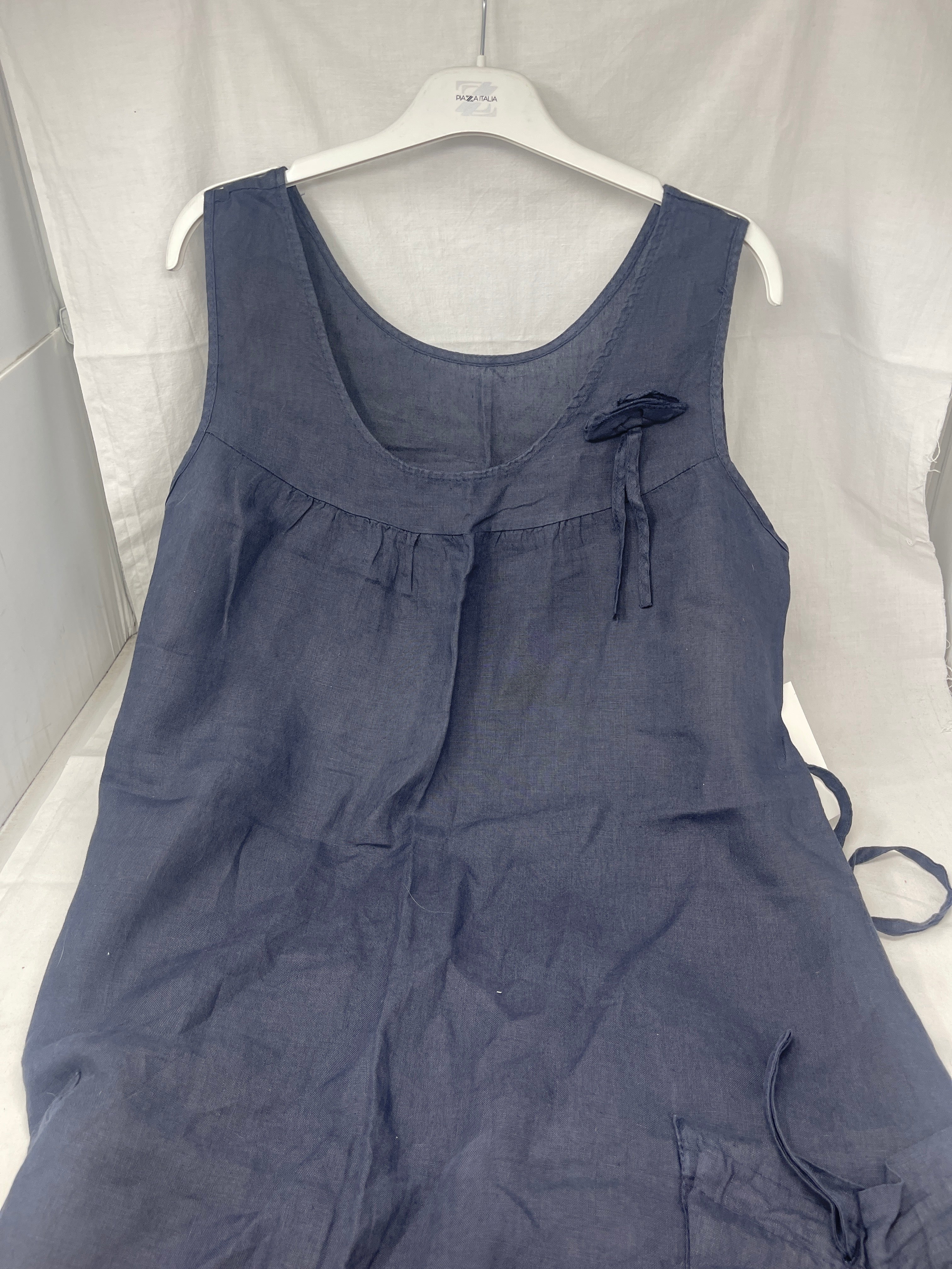 Abito In Lino Blu Xxl