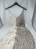 Abito Lungo Maculato Beige S/m