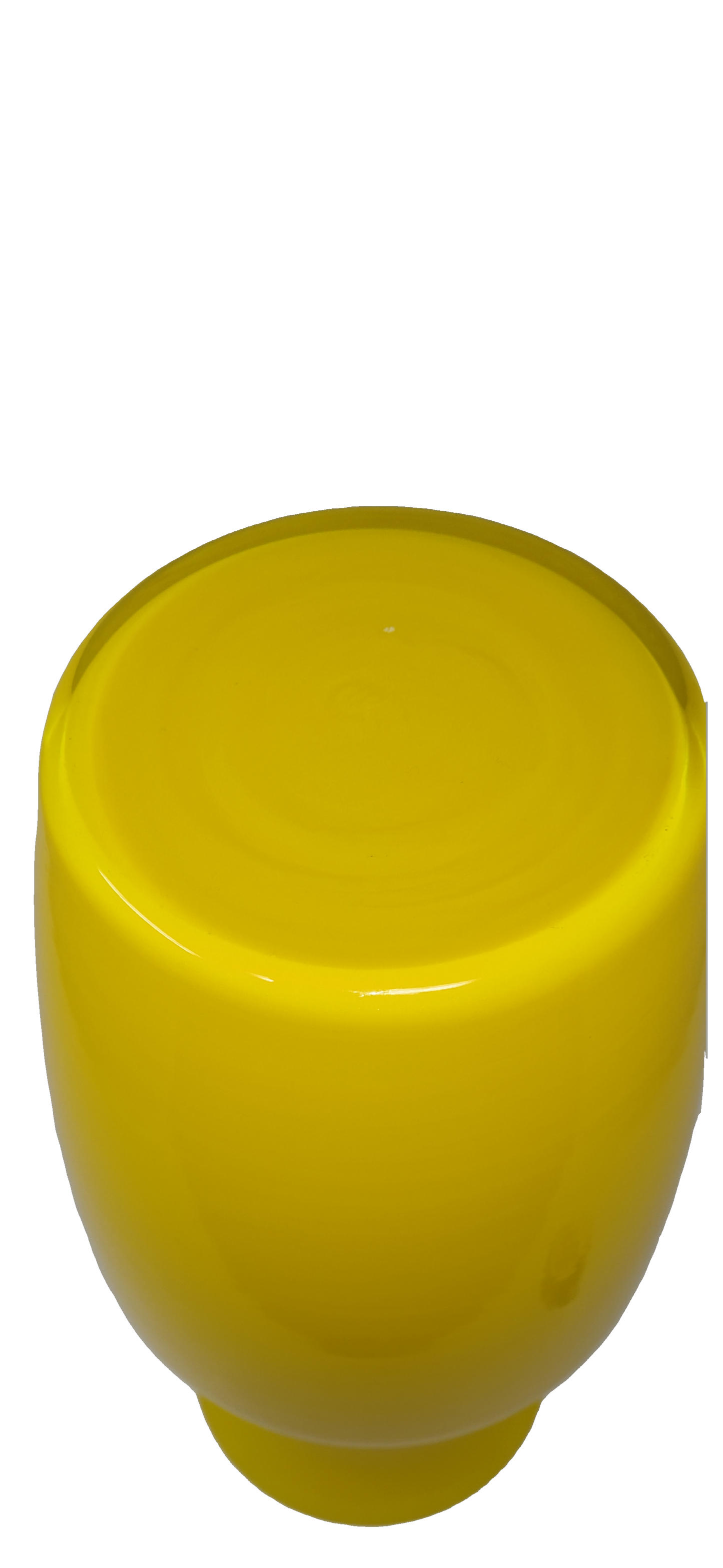 Vaso vetro giallo canarino Murano