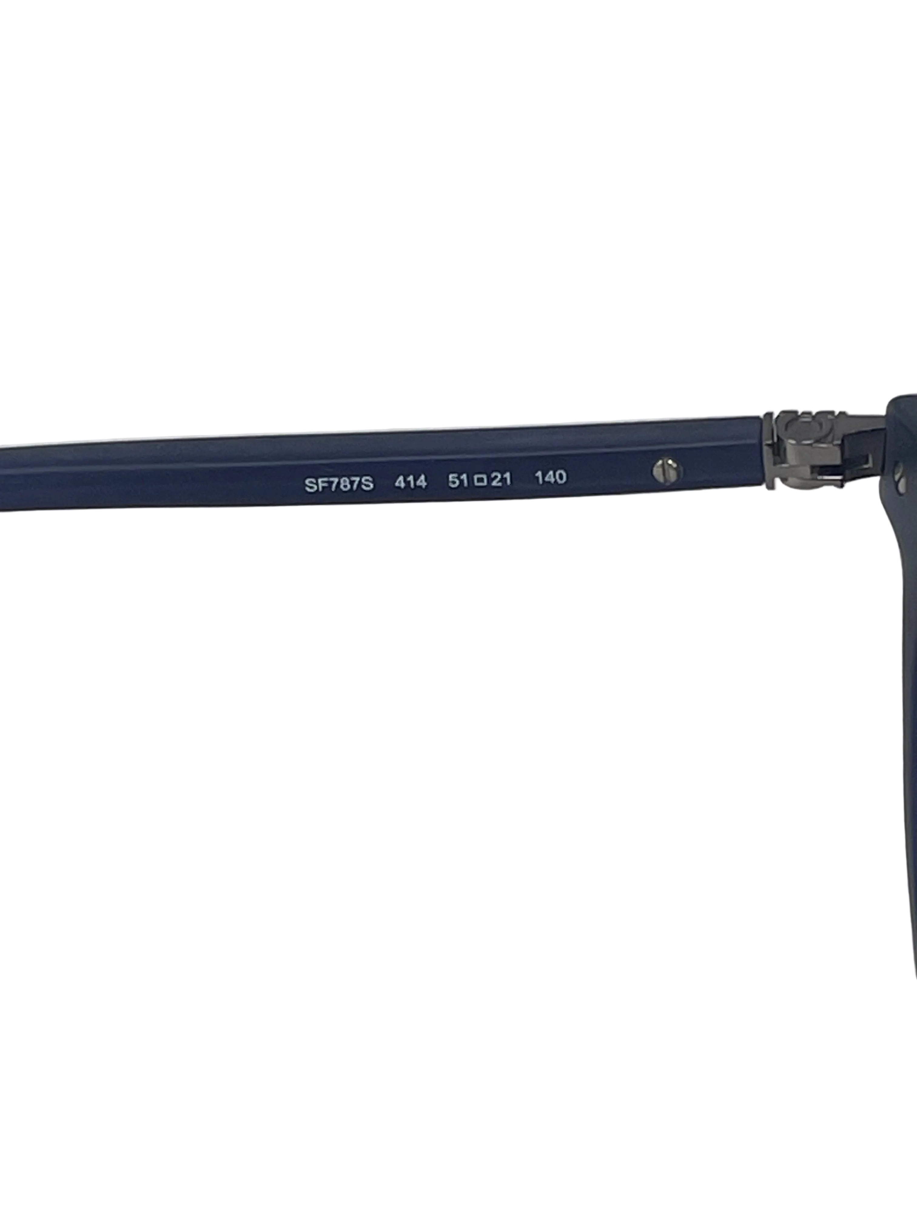 Salvatore Ferragamo Occhiali Da Sole Ferragamo Suns Sf787s Blue Matte Nuovi!