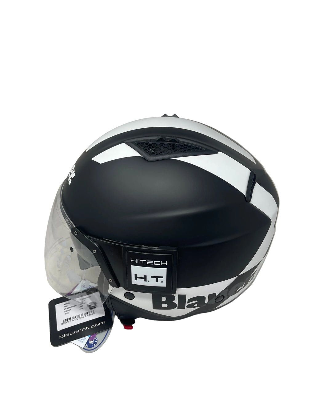Blauer Casco Integrale Ht-bet Nero Bianco Opaco Mod 12cbkh010103 Misura Xs Nuovo