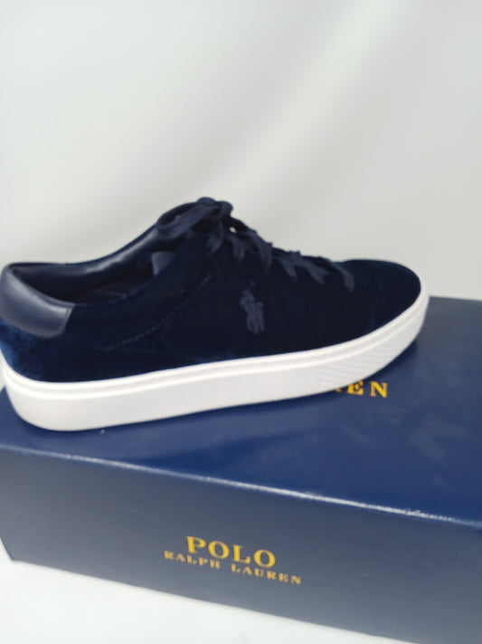 Polo Ralph Lauren scarpe in velluto blu 37