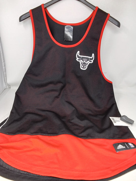 Adidas NBA maglietta da basket nera rossa s/m