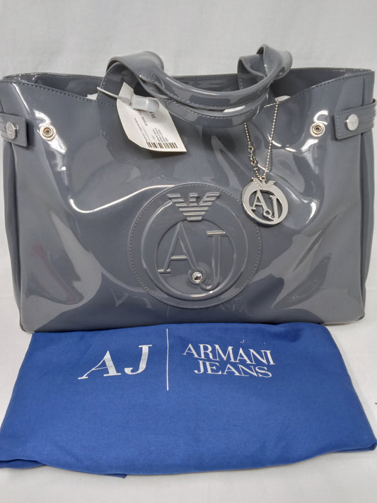 Armani jeans borsa PVC grigia