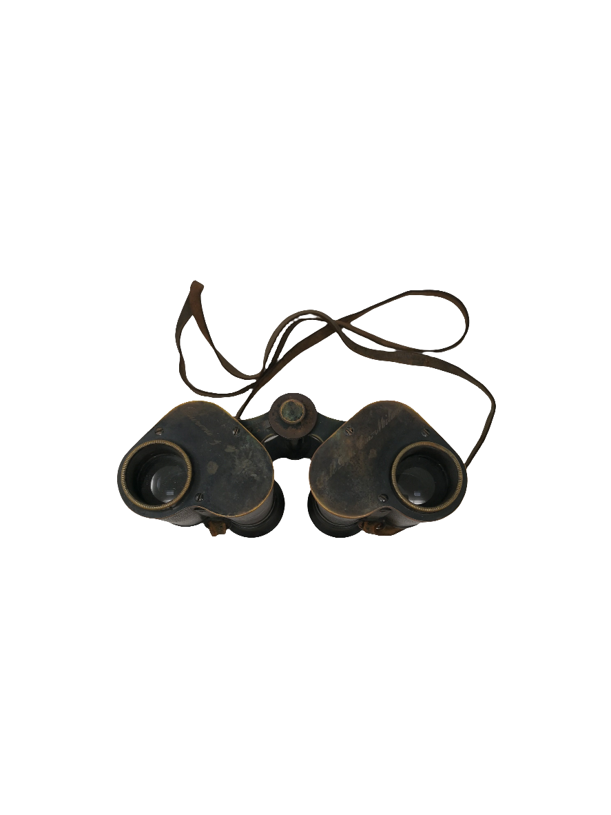 _binocolo Carl Zeiss Jena D.r.p. Vintage Anno 1900 Circa Con Custodia