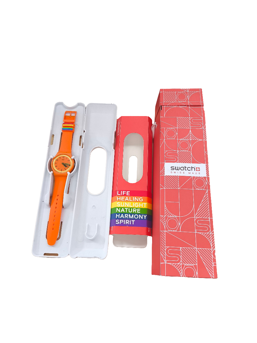 Swatch Proudly Orange Nuovo Con Scatola