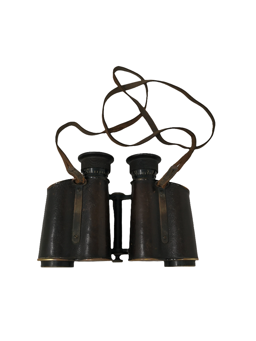 _binocolo Carl Zeiss Jena D.r.p. Vintage Anno 1900 Circa Con Custodia