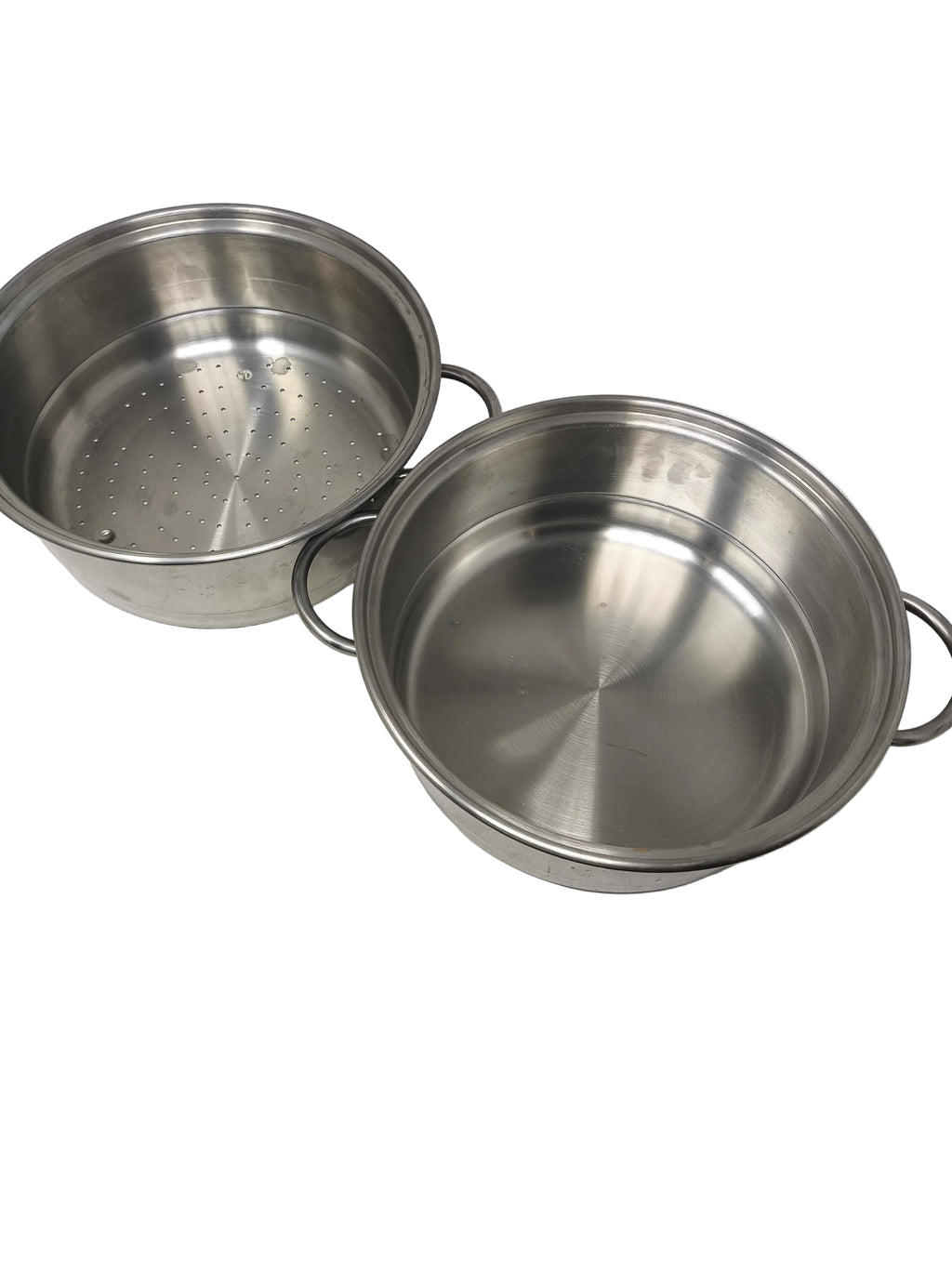 Pentola E Cuoci Vapore/scolapasta In Acciaio 27cm No-induzione