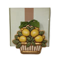 Thun Formella Decoratica Parete Ceramica Effige Cesto Con Limoni Con Scatola