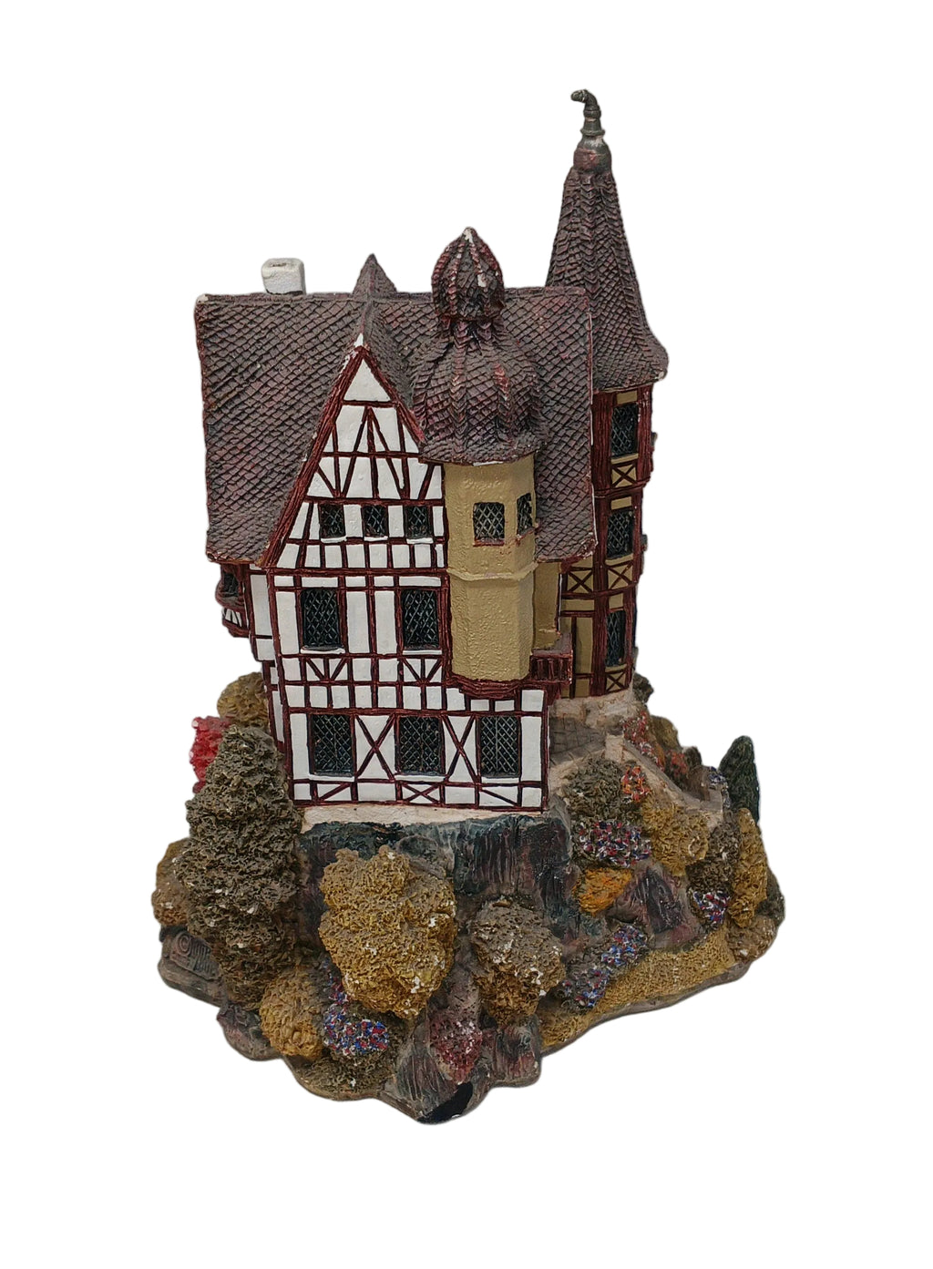 Lilliput Lane Castekllo Su Roccia In Resina H.20cm Circa