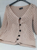 Cardigan In Lana Rosa M