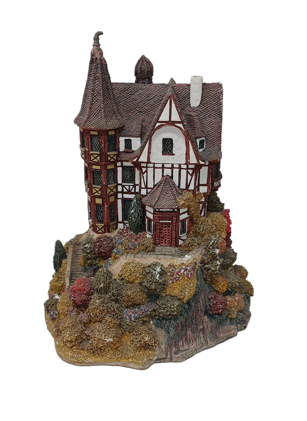 Lilliput Lane Castekllo Su Roccia In Resina H.20cm Circa