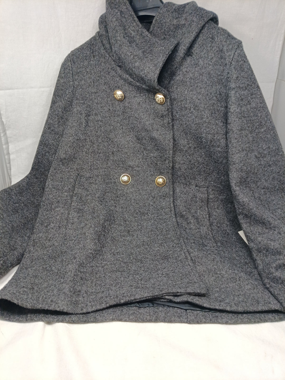Cappottino In Lana Grigio Tu Con Cap Tu
