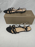 Bata Sandalo Nero Strass 39 Semi Nuovo