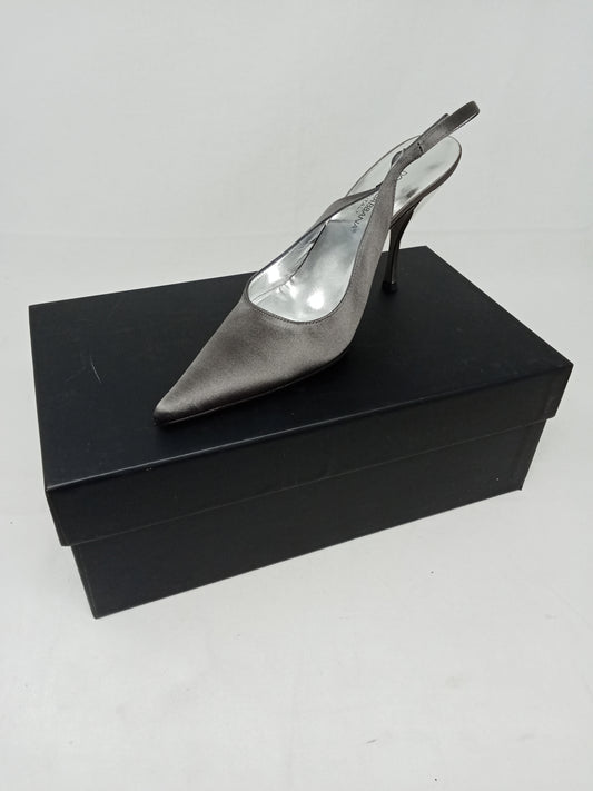 Dolce&gabbana Sandalo Con Tacco Grigio 37