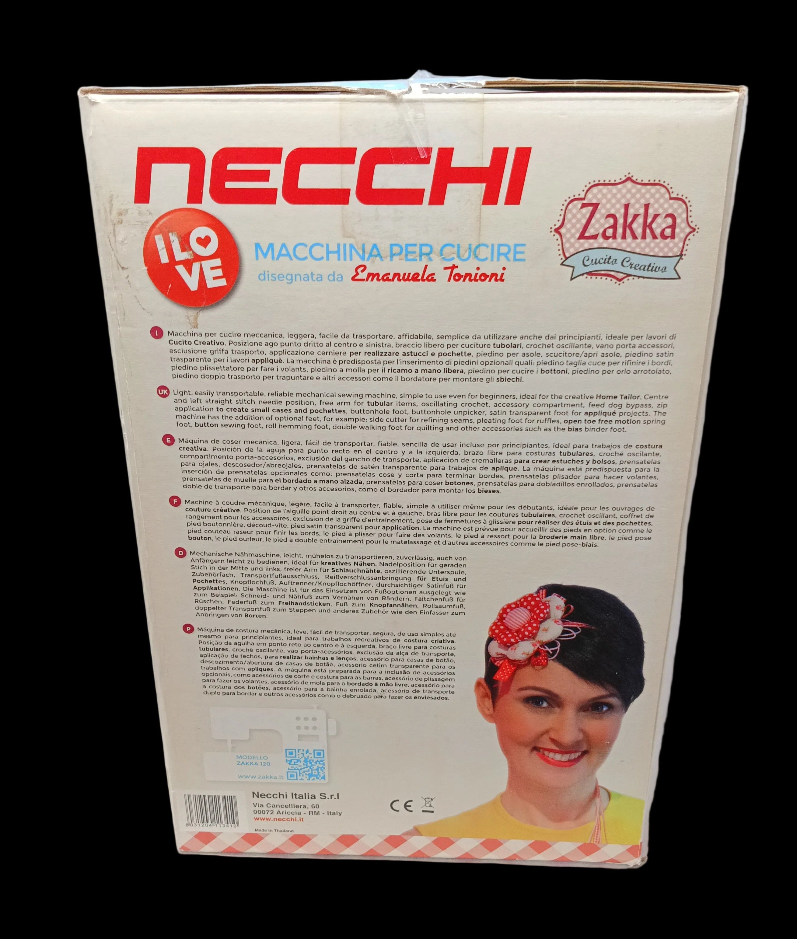 Necchi Macchina X Cucire Disegnata Da Emanuela Tonioni