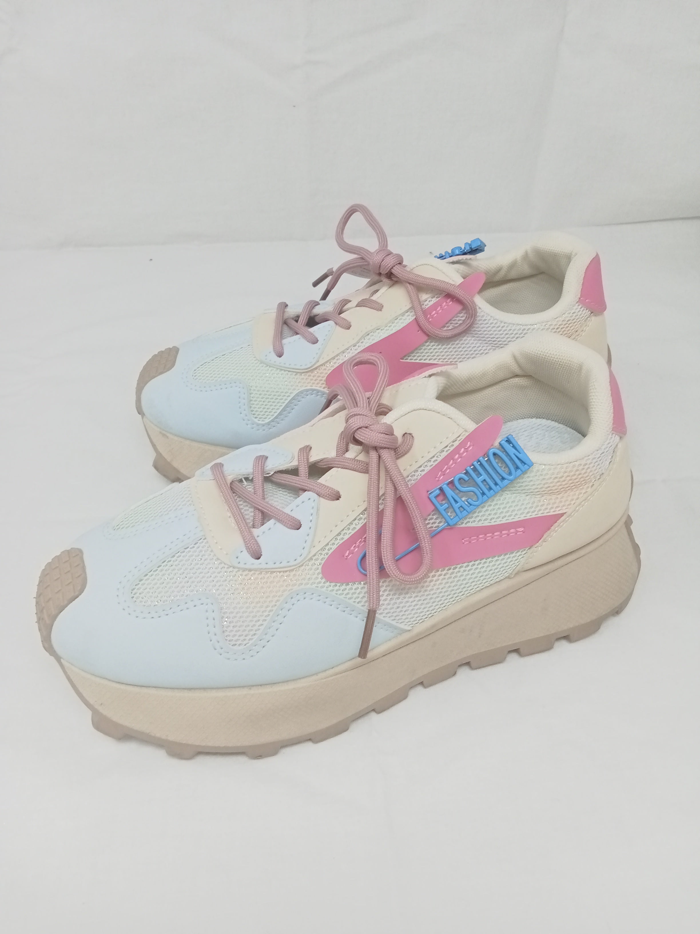 Fashion Scarpe Azz Rosa Beige 39