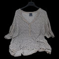 Persona Camicia Nera Bca Fiorata Xl