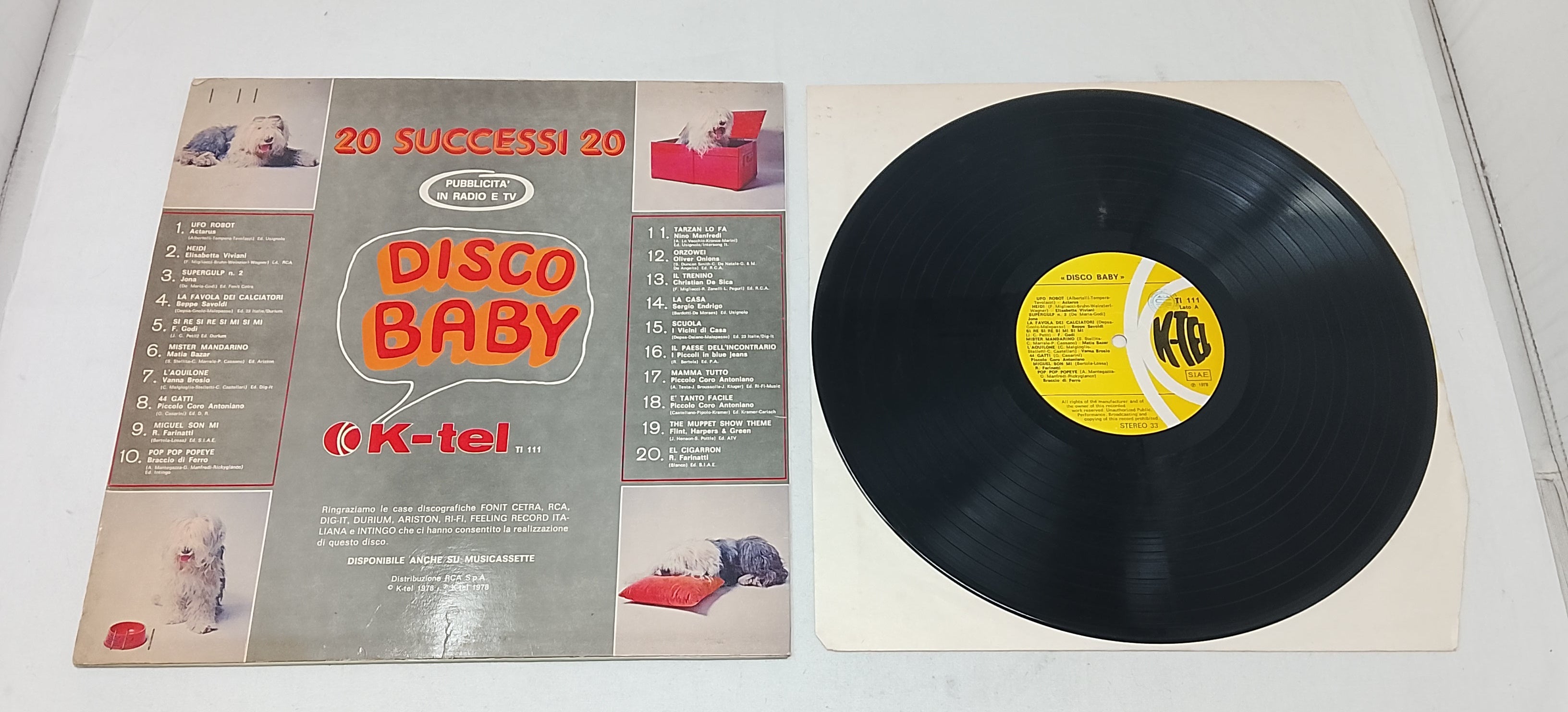 _lp 33 Giri 20 Successi 20 - Disco Baby