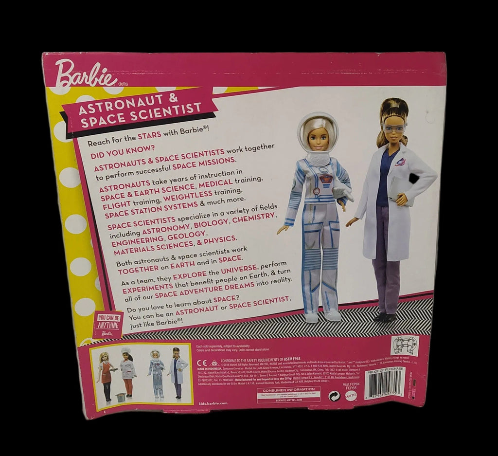 Barbie Bambola Fcp65 Carriere Astronauta E Ingegnere Aerospaziale Nuove