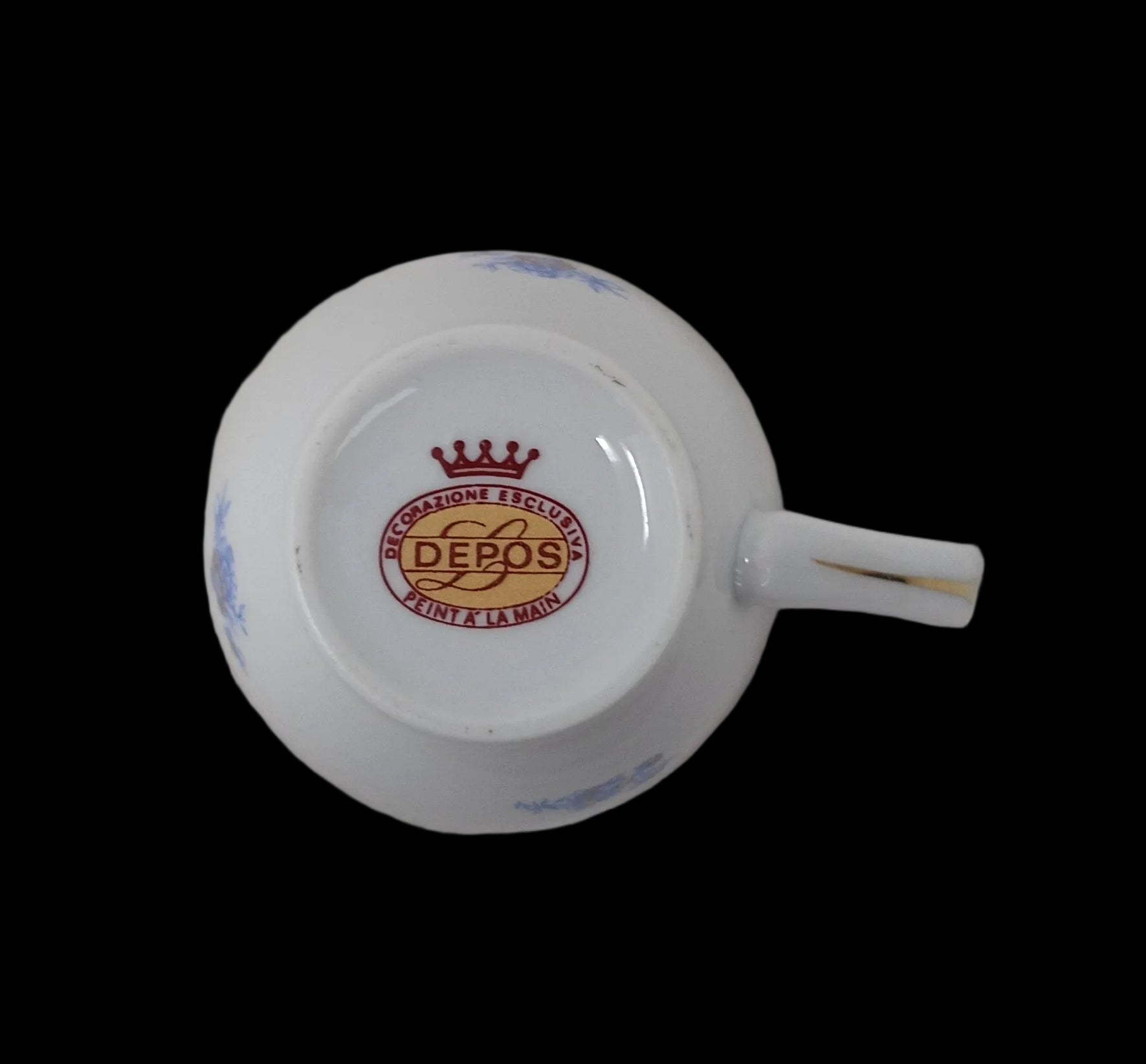 Depos Limoges Servizio The Ceramica 6 Tazzine + Vassoio + Teiera + Zuccheriera + 2 Brocche Latte