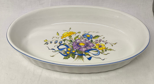 Villeroy & Boch Pirofila Smaltata Da Forno Con Motivi Floreali