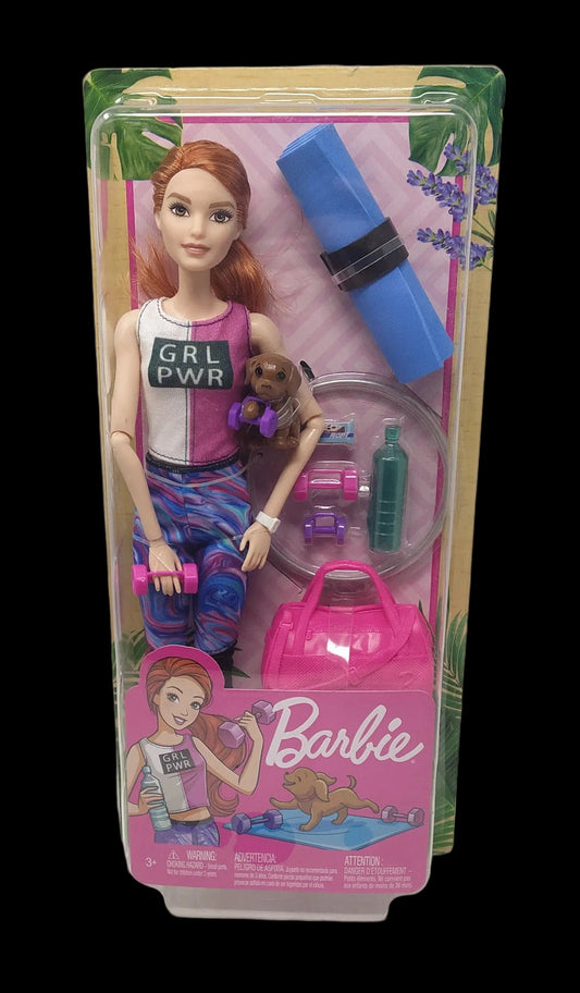 Barbie Wellness Playset Sport Con Bambola E Accessori, Gjg57 Nuova