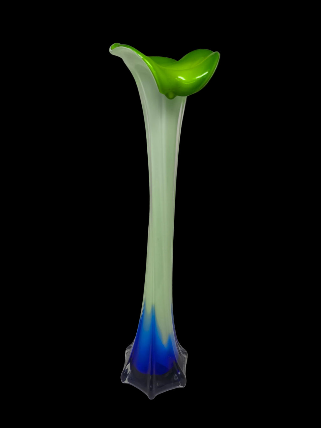 Vaso Vetro Blu/verde H 39,5cm