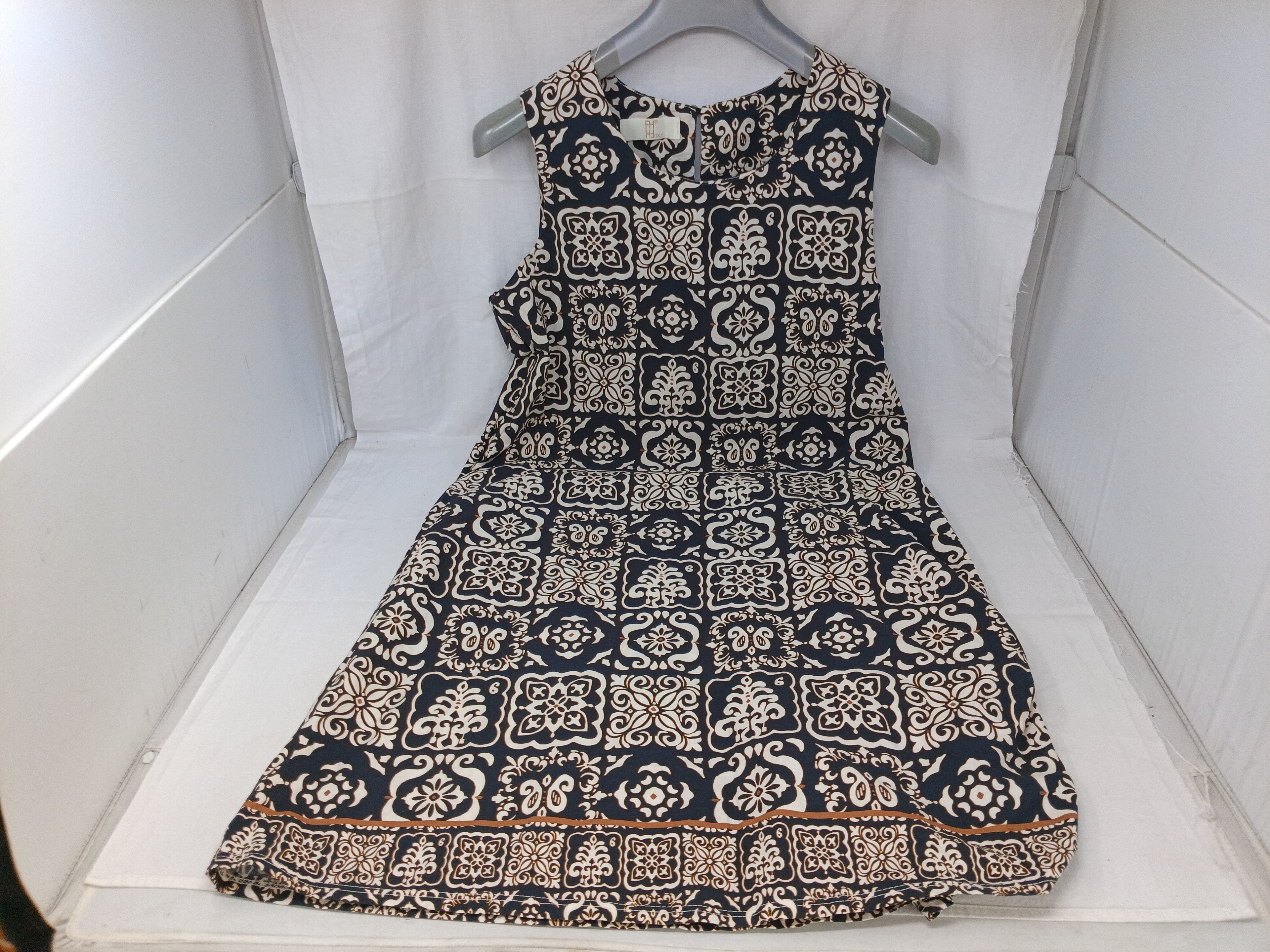 Fh Italy Abito Nero Beige 42