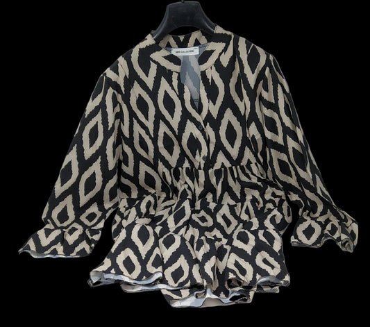 New Collection Abito Tulle Nero Beige Tu