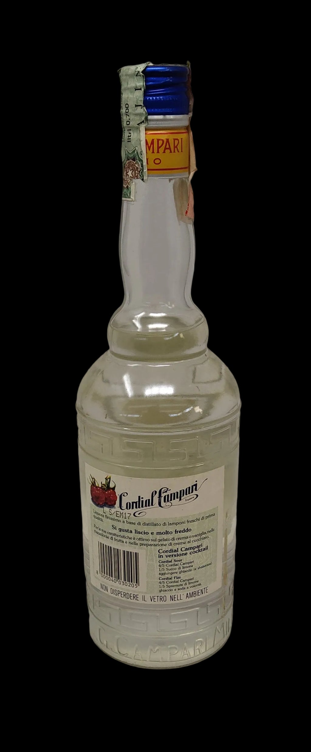 Liquore Cordial Campari 0,70l Intatto Per Collezionisti