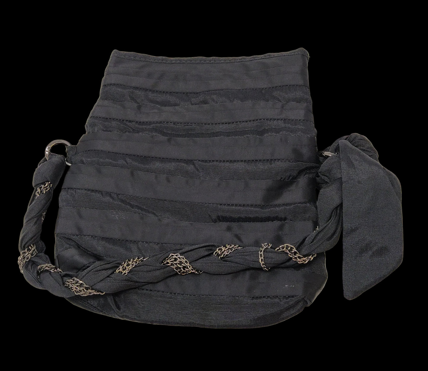 Penny Black Borsa In Tessuto Nera Catene